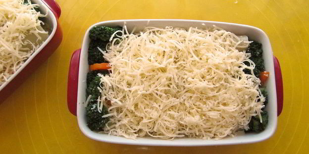 каннеллони с курицей и овощами