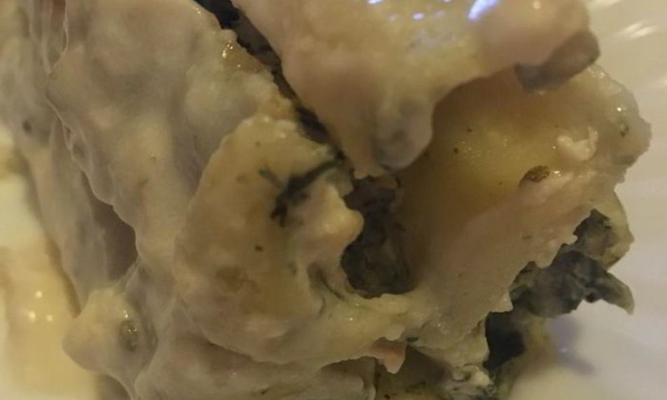 Рецепт каннеллонь с курицей и шпинатом