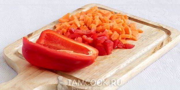 макароны с мясом и овощами