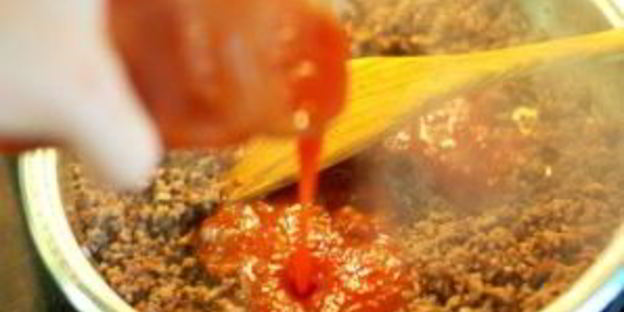 макароны с мясом