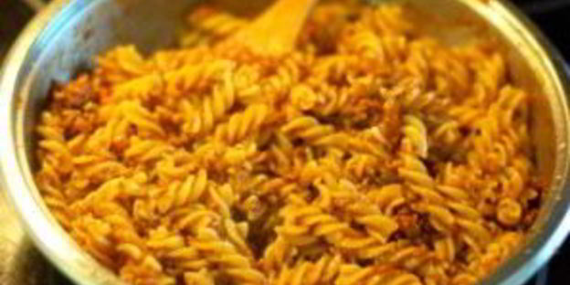 макароны с мясом