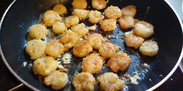 паста феттучини с креветками