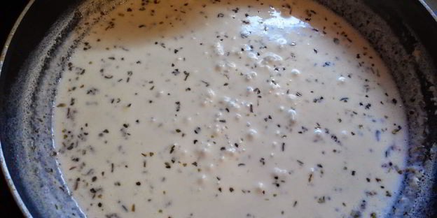 паста феттучини с креветками