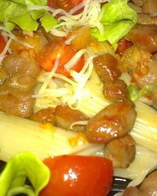 Паста с беконом