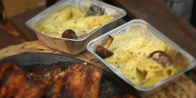 паста с грибами