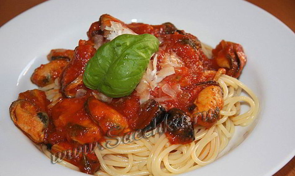 Рецепт пасты с мидиями