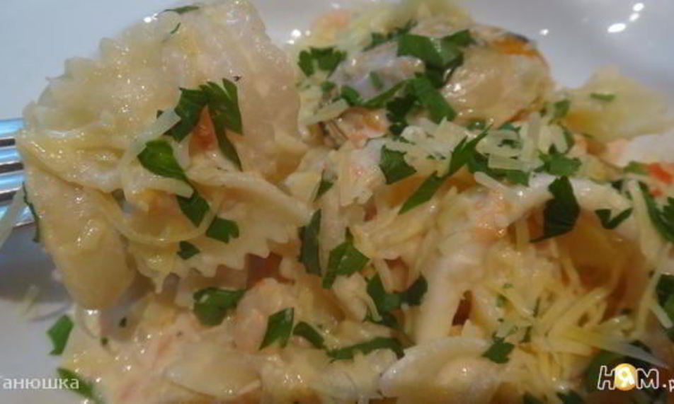 Рецепт пасты с морепродуктами