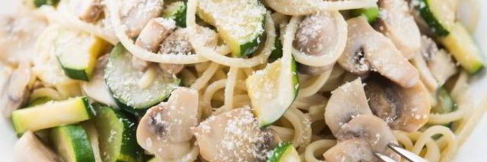 Паста с цукини в сливочном соусе