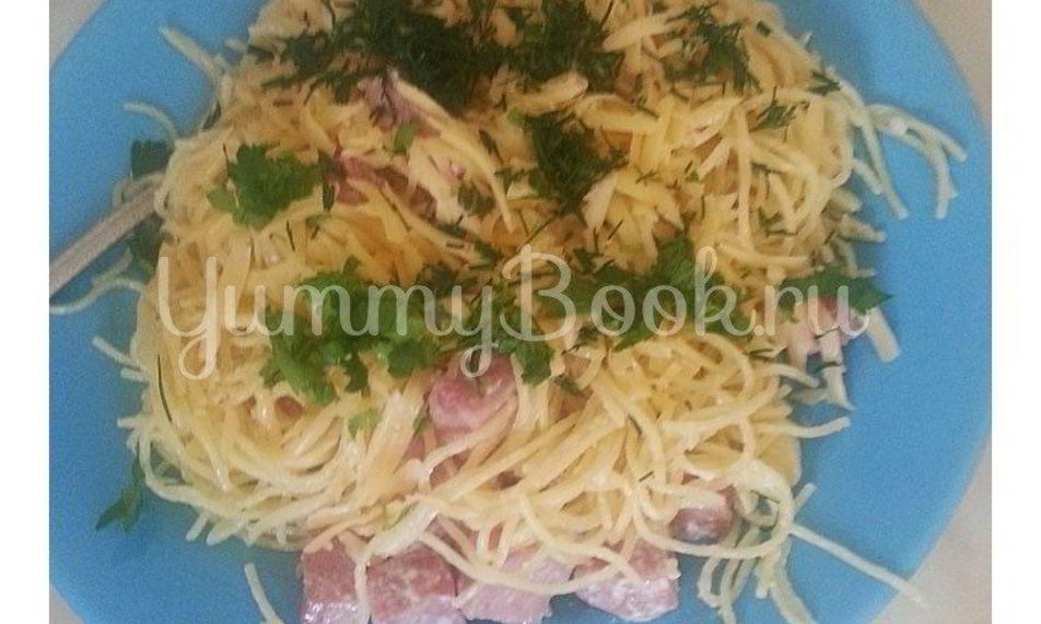 Рецепт пасты с ветчиной