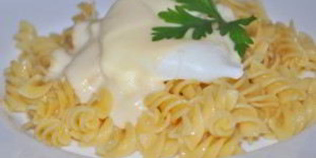 паста с яйцом