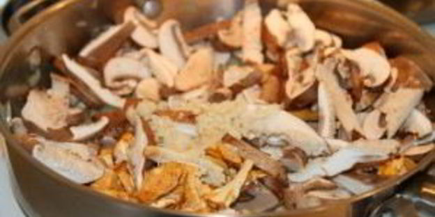 паста сливочная с грибами