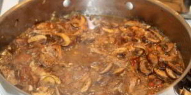 паста сливочная с грибами