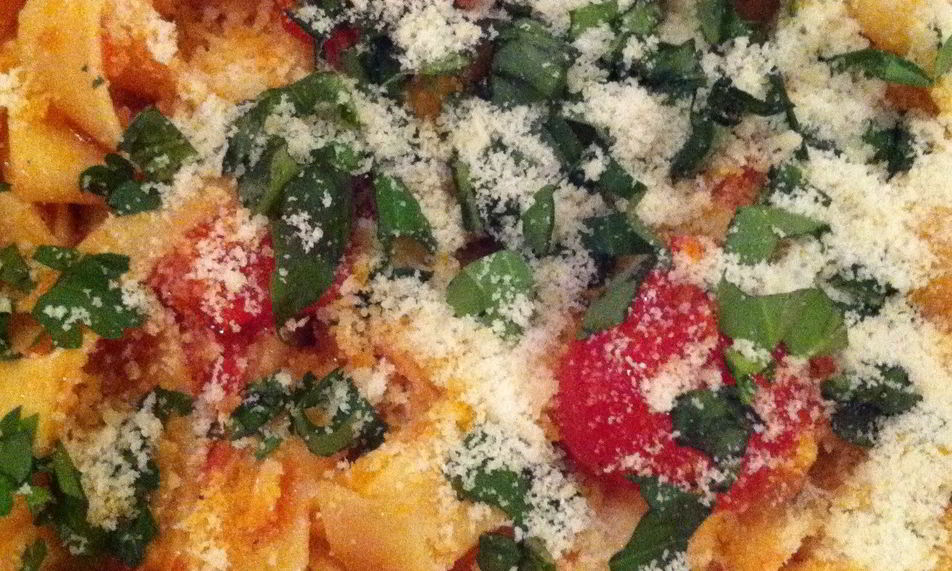 Рецепт пасты тальятелле с соусом помидорини