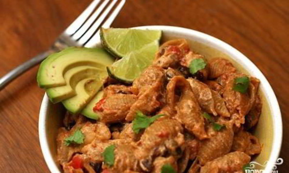 Рецепт сливочной пасты с помидорами и фасолью