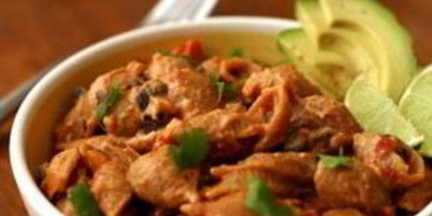 сливочная паста с помидорами и фасолью