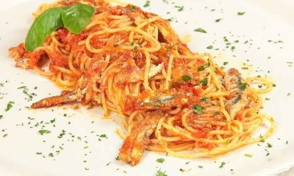Рецепт спагетти с анчоусами