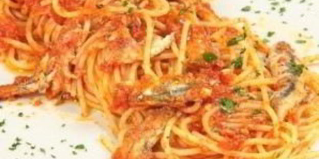 спагетти с анчоусами