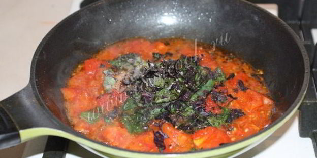 спагетти с креветками в сливочном соусе