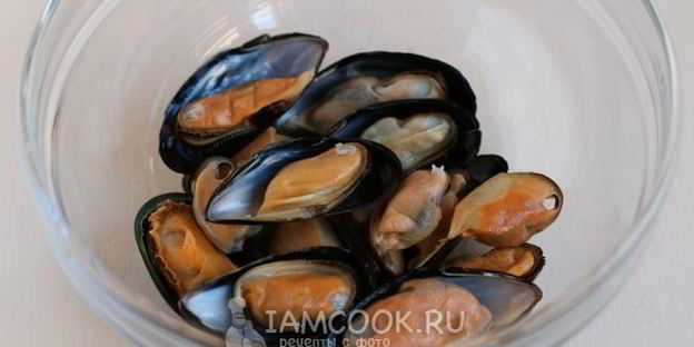 спагетти с мидиями в сливочном соусе