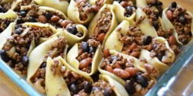 запеченные фаршированные ракушки