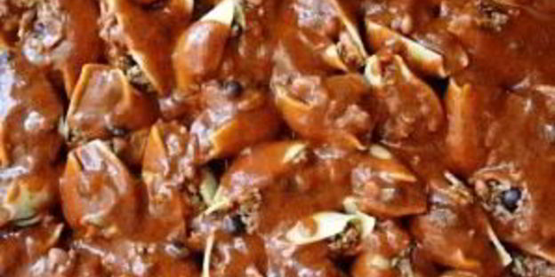 запеченные фаршированные ракушки