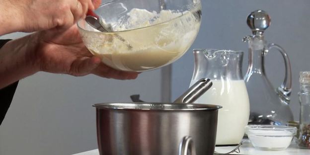 манные клецки с киселем