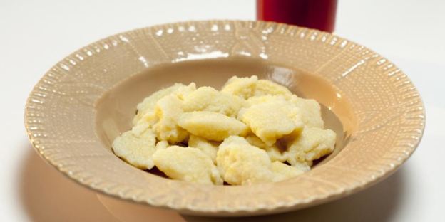 манные клецки с киселем