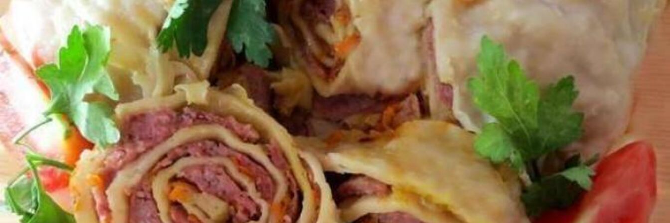 Ханум с капустой и фаршем