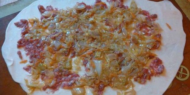 ханум с капустой и фаршем