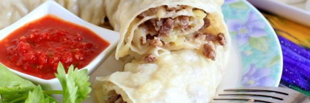 Ханум с мясом и картошкой