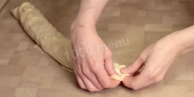 ханума с фаршем и картошкой