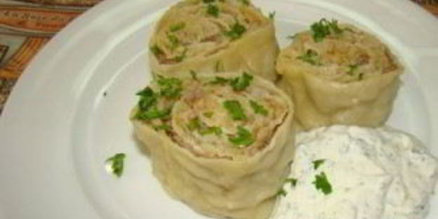 ленивые манты в пароварке