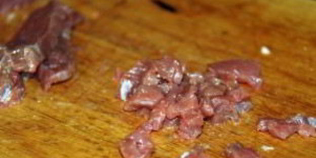 манты из рубленого мяса