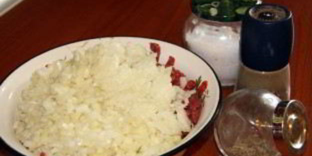 манты из рубленого мяса