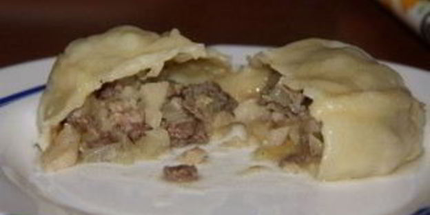 манты из рубленого мяса
