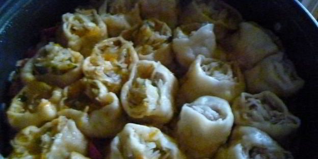 манты ленивые с картофельной начинкой