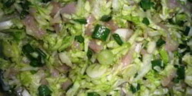 манты пак-чой