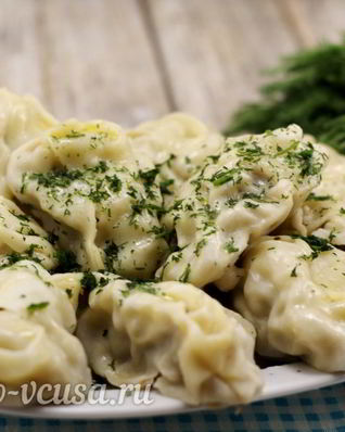 Манты с бараниной