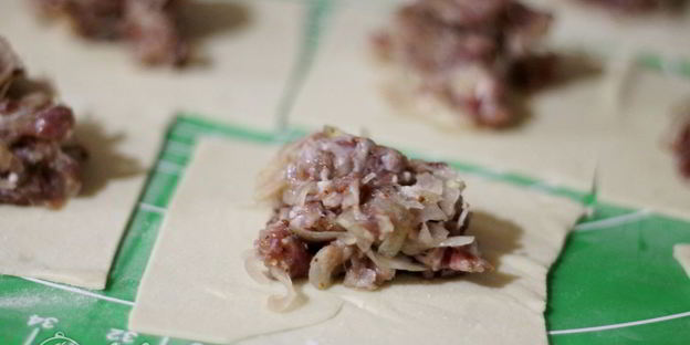 манты с бараниной