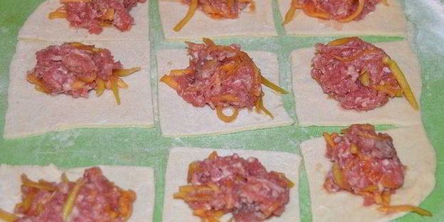 манты с говядиной и тыквой