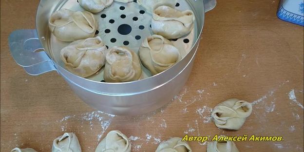 манты с говядиной