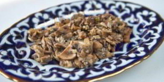 манты с грибами