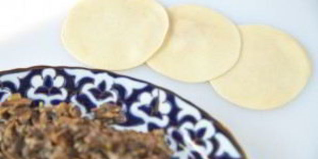 манты с грибами