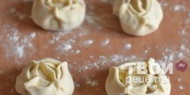 манты с картошкой