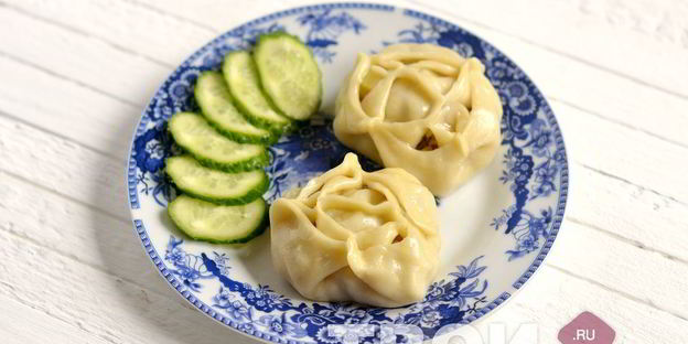 манты с картошкой