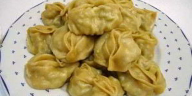 манты с курицей и картошкой