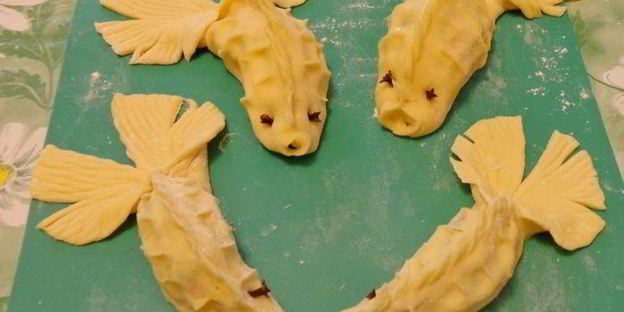 манты с лососем золотые рыбки