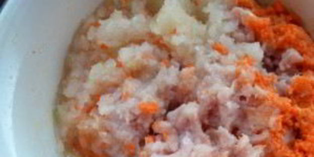 манты с морковью