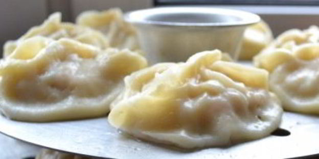 манты с морковью