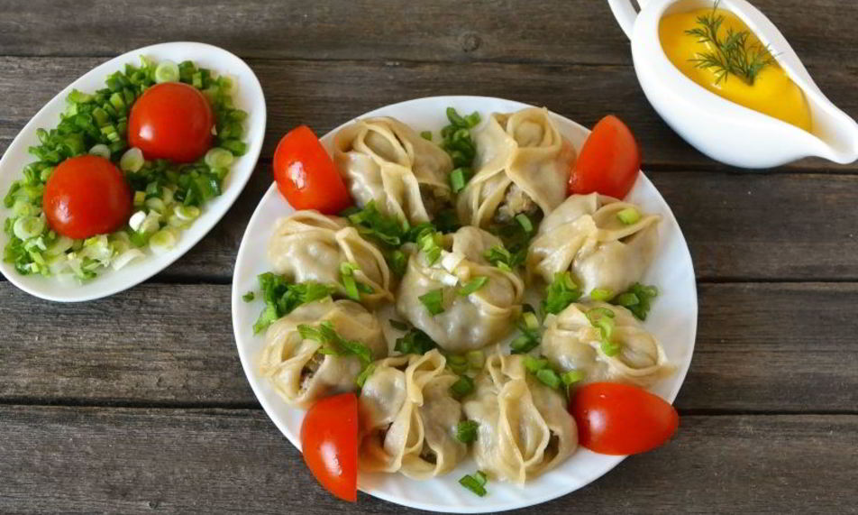Рецепт мантов с мясом и картошкой
